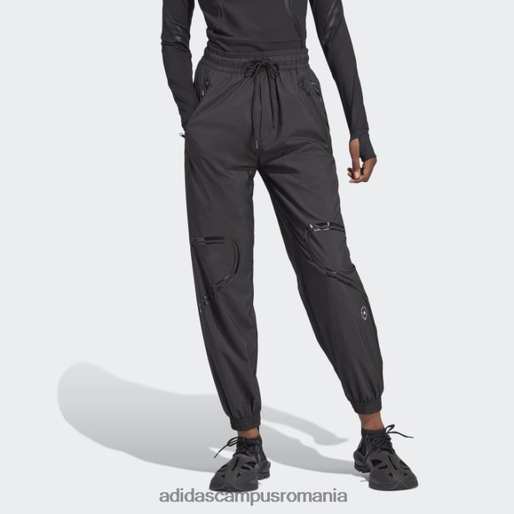 adidas campus romania pantaloni de jogging cu costum de antrenament țesut Truepace negri by stella mccartney unisex negru J266N216453
