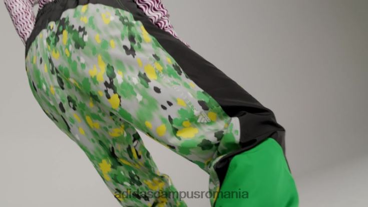 adidas campus romania pantaloni de sport țesuți cu imprimeu negru by stella mccartney fashion unisex negru/verde J266N223954
