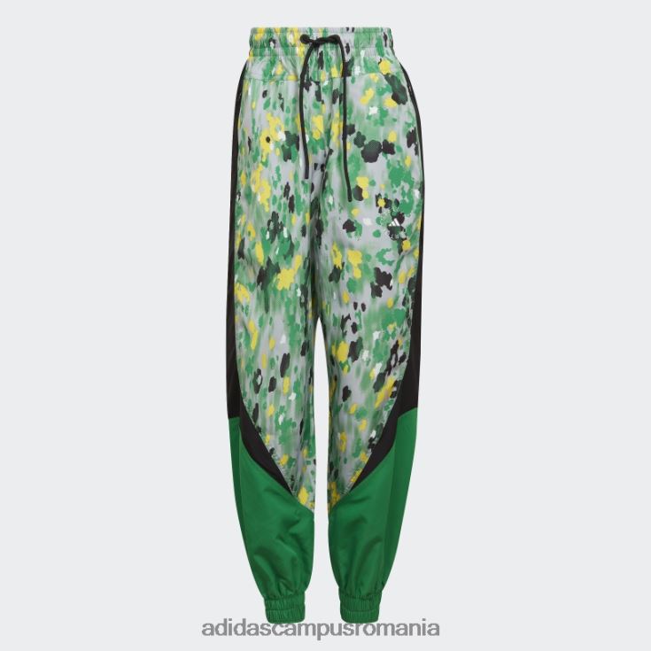 adidas campus romania pantaloni de sport țesuți cu imprimeu negru by stella mccartney fashion unisex negru/verde J266N223954
