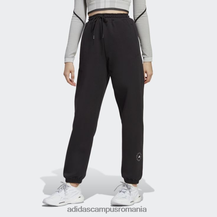 adidas campus romania pantaloni de trening de la moda neagra by stella mccartney unisex alb negru J266N210167