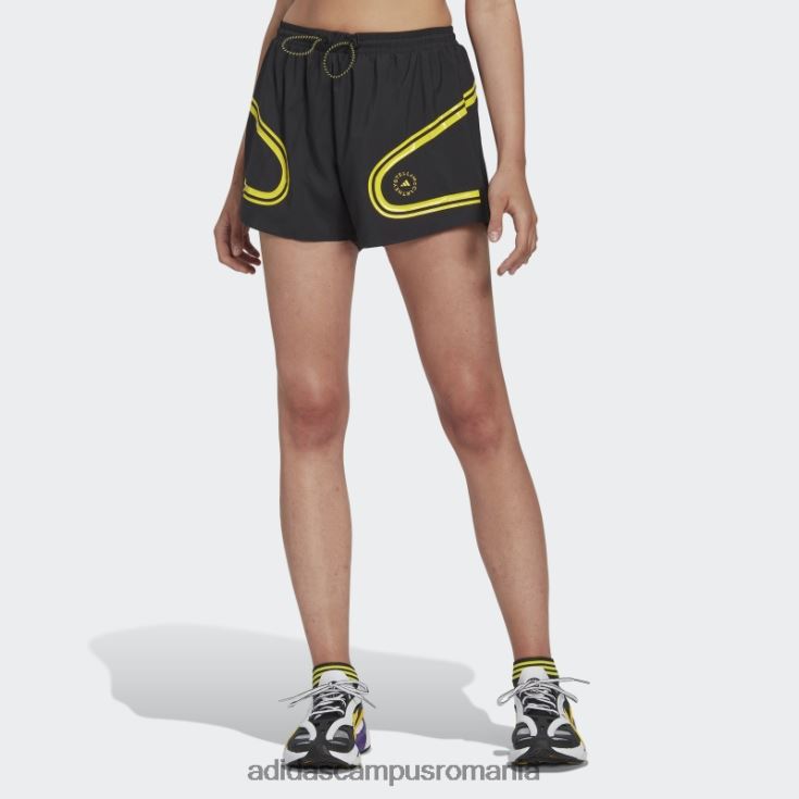 adidas campus romania pantaloni scurți de alergare negri de stella mccartney truepace fierbinți unisex negru/galben șoc J266N223634