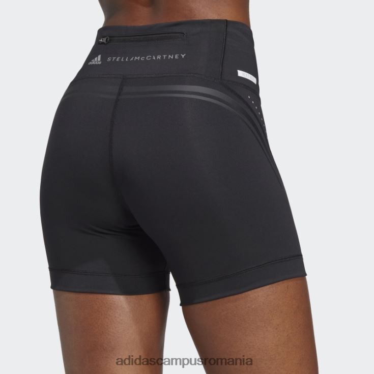 adidas campus romania pantaloni scurți de alergare negri truepace de stella mccartney unisex alb negru J266N22452