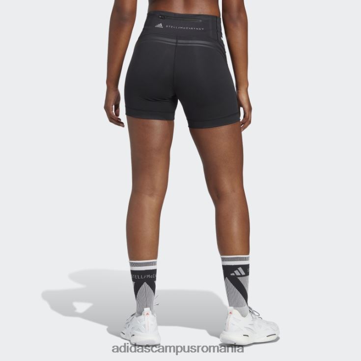 adidas campus romania pantaloni scurți de alergare negri truepace de stella mccartney unisex alb negru J266N22452