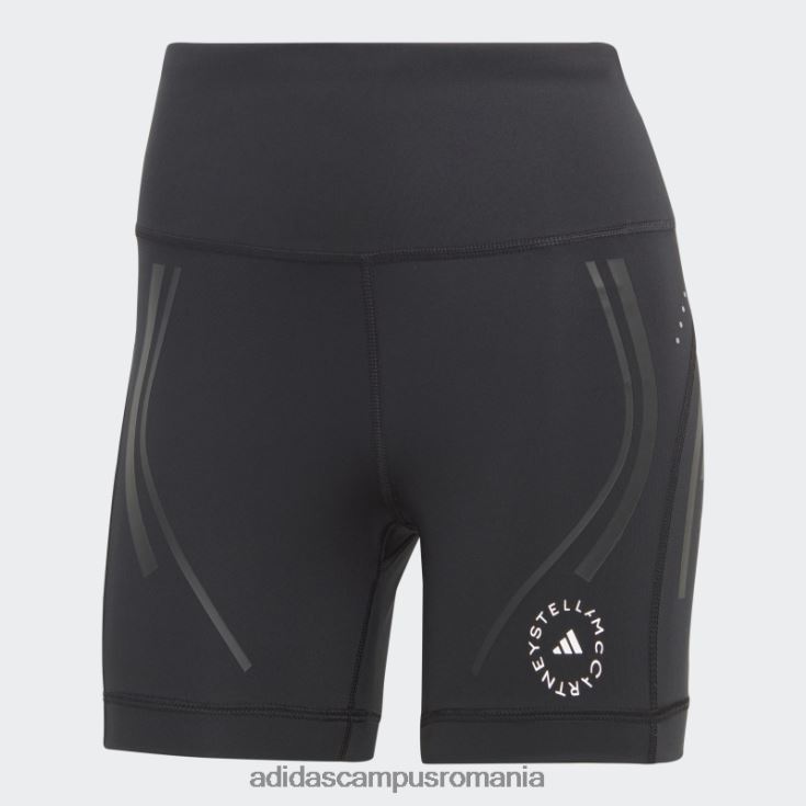 adidas campus romania pantaloni scurți de alergare negri truepace de stella mccartney unisex alb negru J266N22452