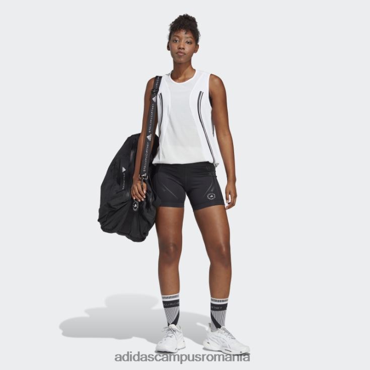 adidas campus romania pantaloni scurți de alergare negri truepace de stella mccartney unisex alb negru J266N22452