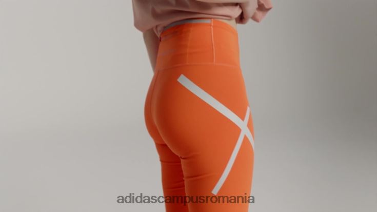 adidas campus romania pantaloni scurți de ciclism orange hot by stella mccartney truepace unisex portocale J266N223607