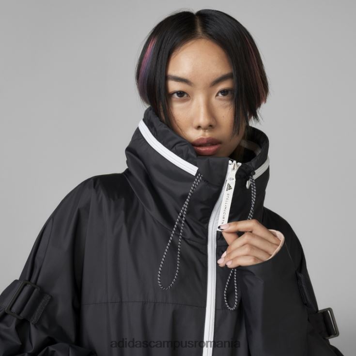 adidas campus romania parka lungă neagră de stella mccartney unisex negru J266N224067