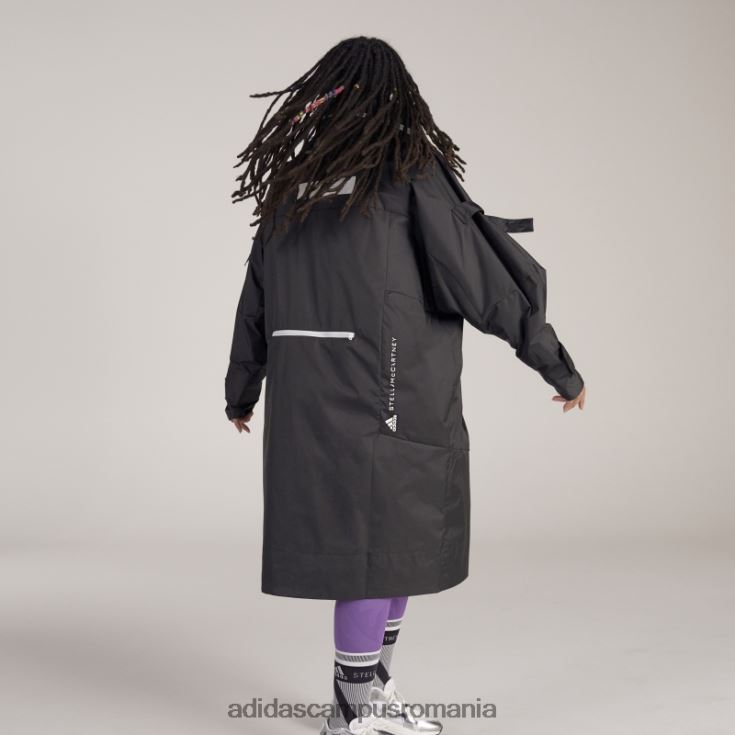 adidas campus romania parka lungă neagră de stella mccartney unisex negru J266N224067