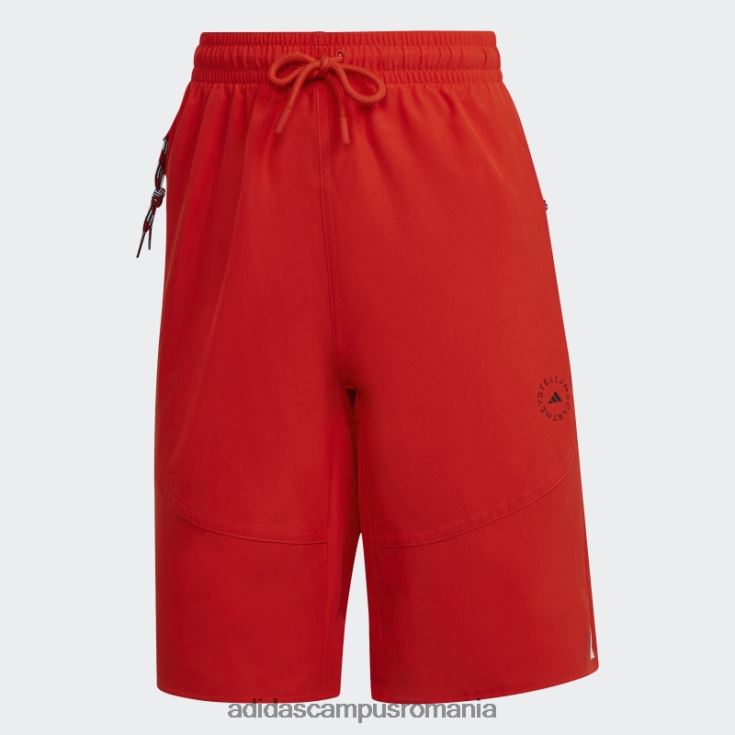 adidas campus romania portocaliu by stella mccartney pantaloni scurți țesuți la modă unisex portocale J266N22653