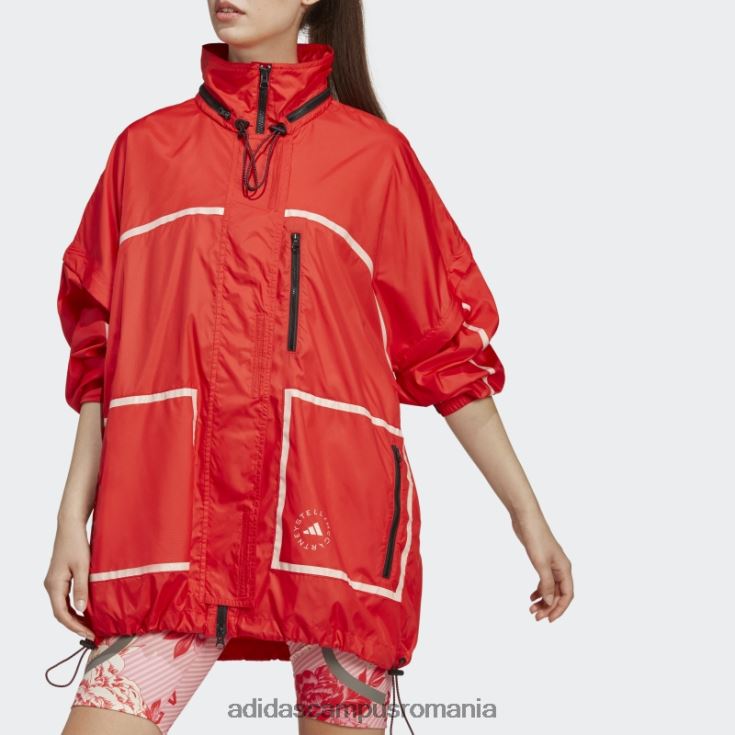 adidas campus romania roșu by stella mccartney truenature jachetă ambalabilă fierbinte unisex roșu J266N210163