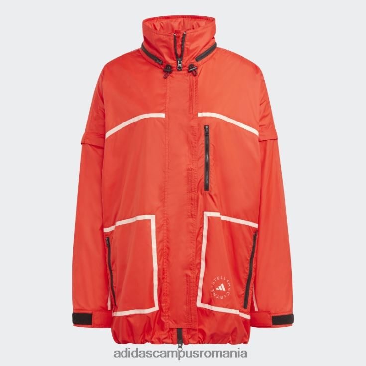 adidas campus romania roșu by stella mccartney truenature jachetă ambalabilă fierbinte unisex roșu J266N210163