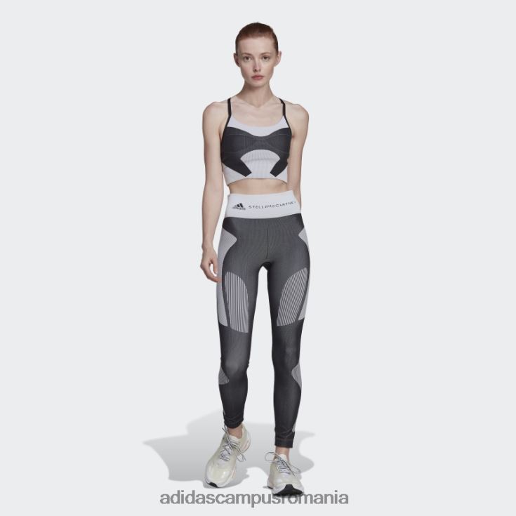 adidas campus romania sutien de susținere ușoară negru de stella mccartney truestrength yoga tricot unisex negru/alb/onix J266N223755