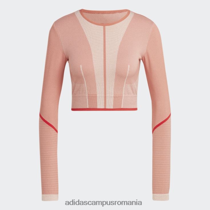 adidas campus romania top cu mânecă lungă earth by stella mccartney truestrength unisex pământ/migdale/cayenne ars J266N217085