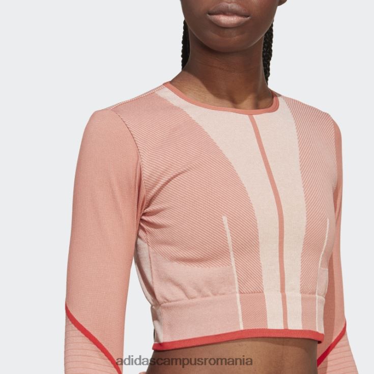 adidas campus romania top cu mânecă lungă earth by stella mccartney truestrength unisex pământ/migdale/cayenne ars J266N217085
