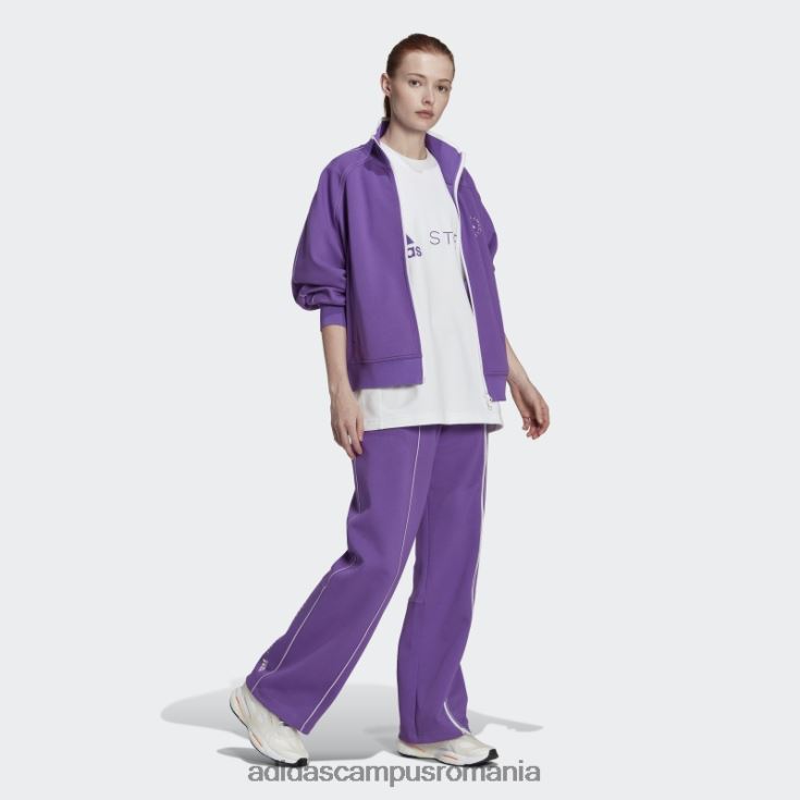 adidas campus romania tricou cu logo alb by stella mccartney fierbinte unisex alb/violet J266N222729