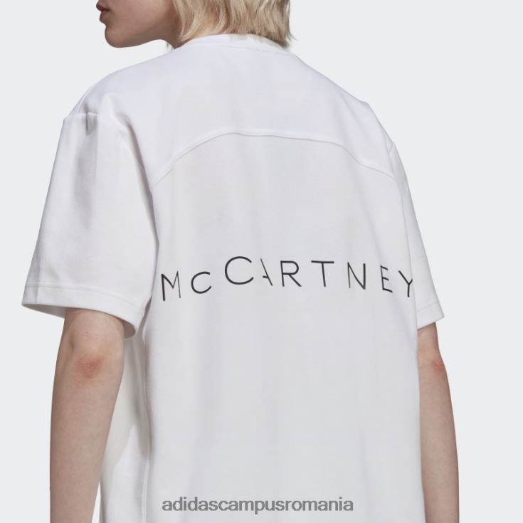 adidas campus romania tricou cu logo alb by stella mccartney unisex alb J266N210249