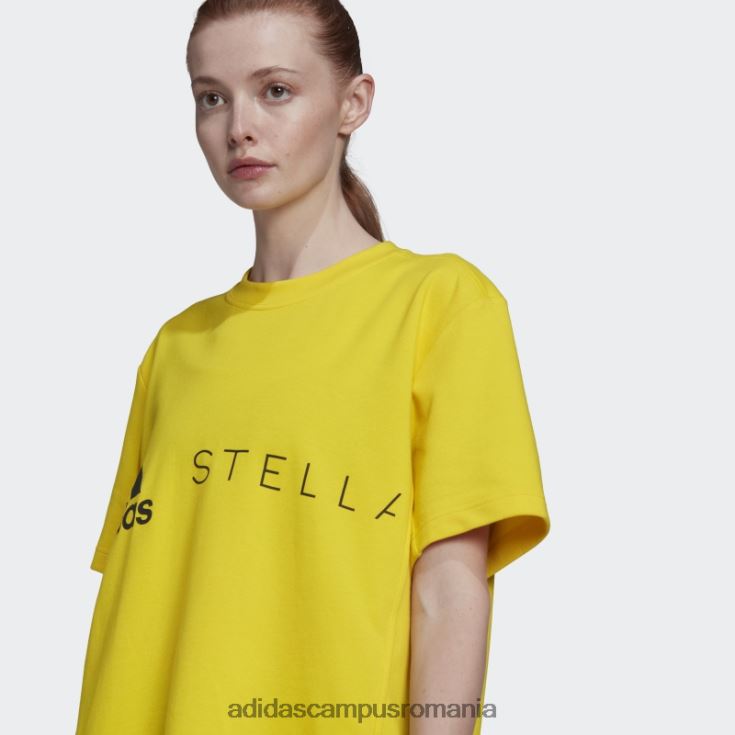 adidas campus romania tricou cu logo galben by stella mccartney fierbinte unisex galben J266N222960