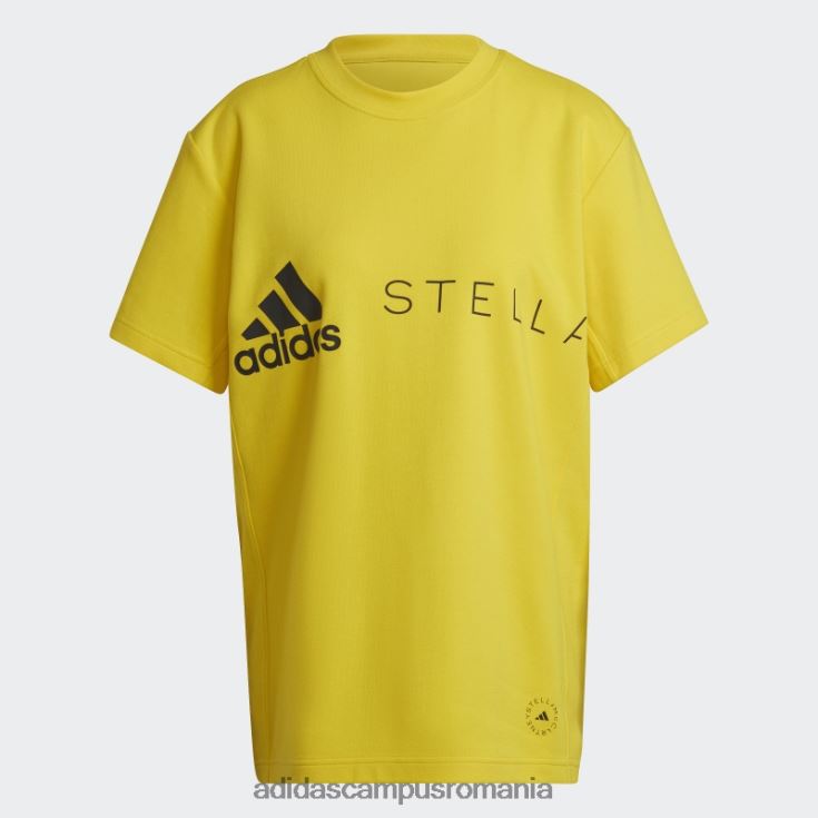 adidas campus romania tricou cu logo galben by stella mccartney fierbinte unisex galben J266N222960