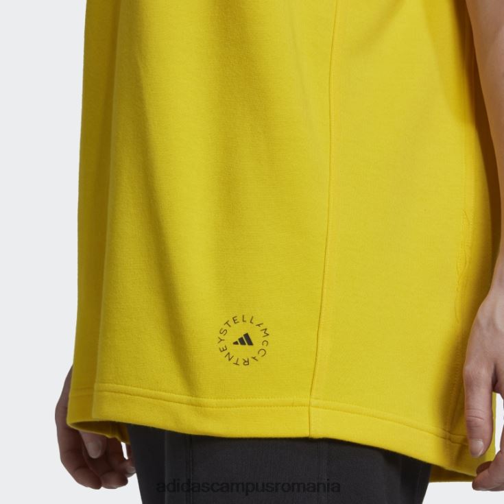 adidas campus romania tricou cu logo galben by stella mccartney fierbinte unisex galben J266N222960