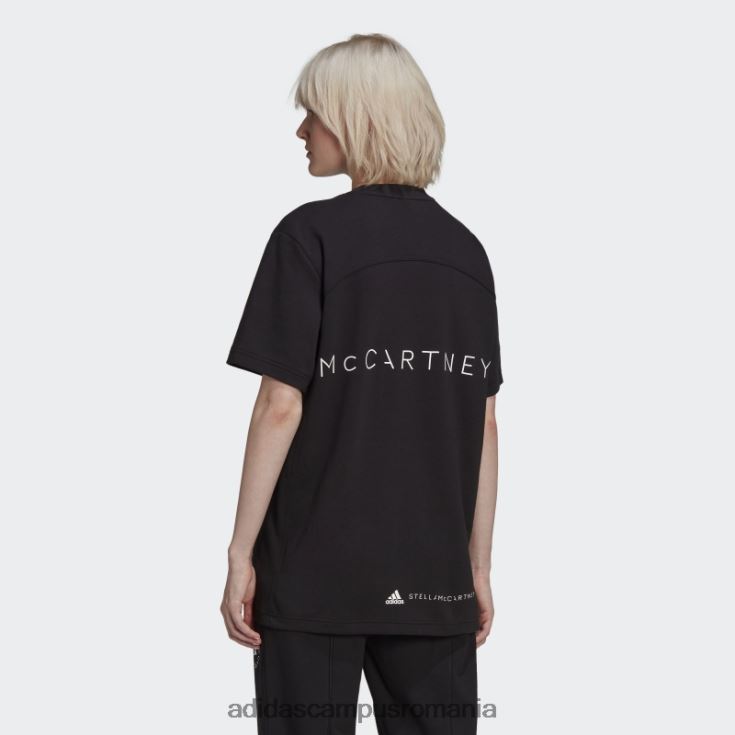 adidas campus romania tricou cu logo negru by stella mccartney unisex negru J266N22297