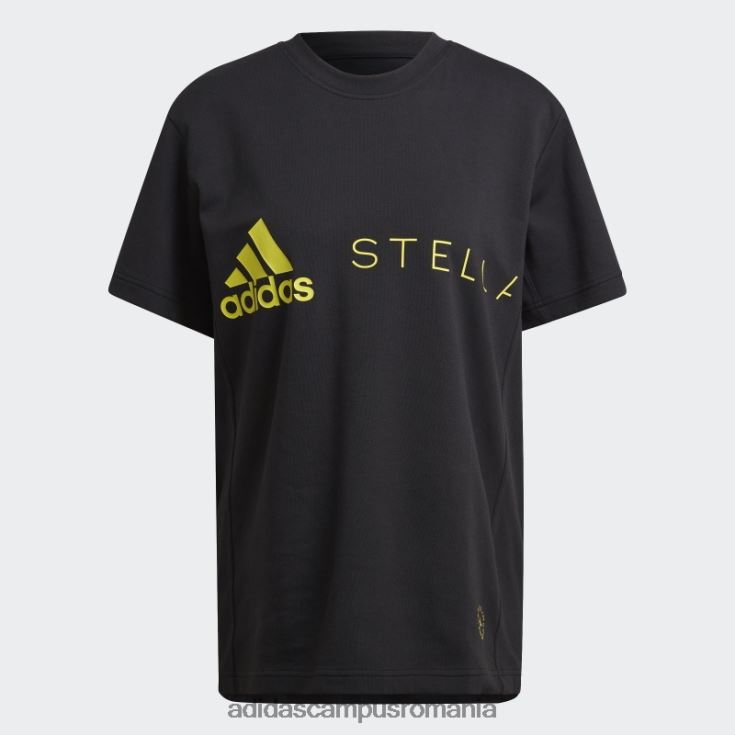 adidas campus romania tricou cu logo negru hot by stella mccartney unisex negru/galben șoc J266N222975