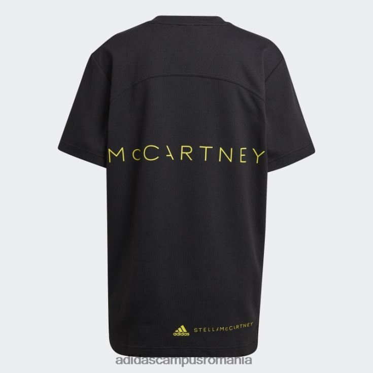 adidas campus romania tricou cu logo negru hot by stella mccartney unisex negru/galben șoc J266N222975