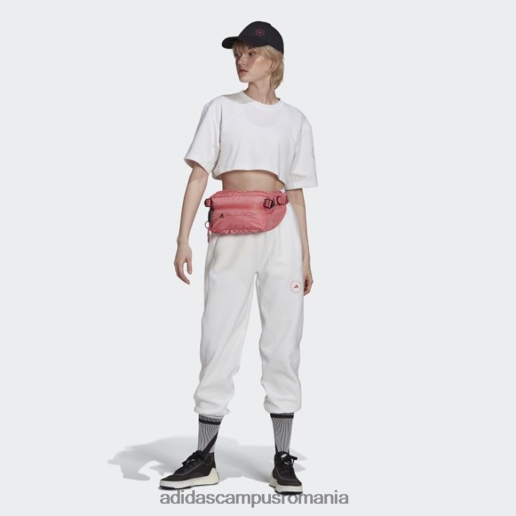 adidas campus romania tricou decupat alb fierbinte de stella mccartney viitorul loc de joacă unisex alb/roz J266N22661