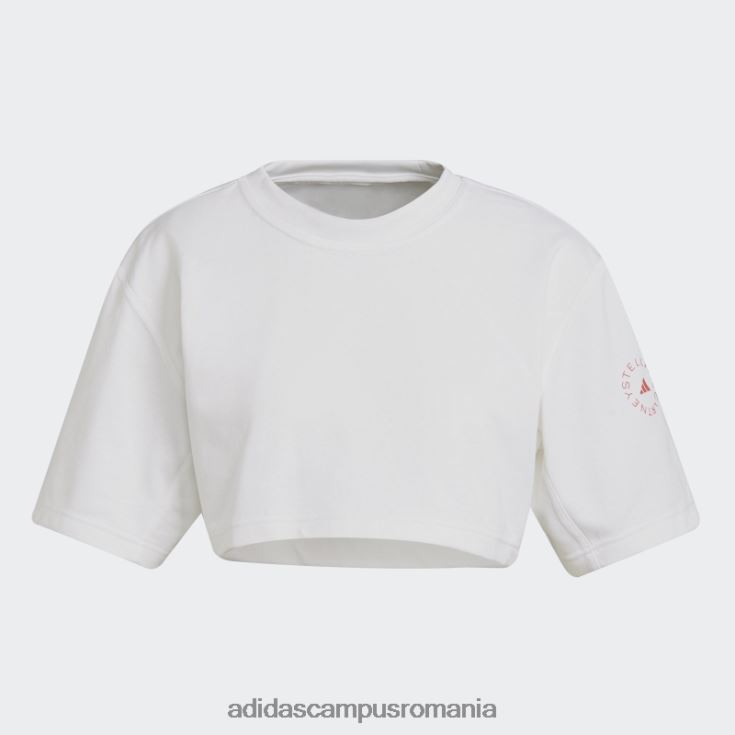 adidas campus romania tricou decupat alb fierbinte de stella mccartney viitorul loc de joacă unisex alb/roz J266N22661