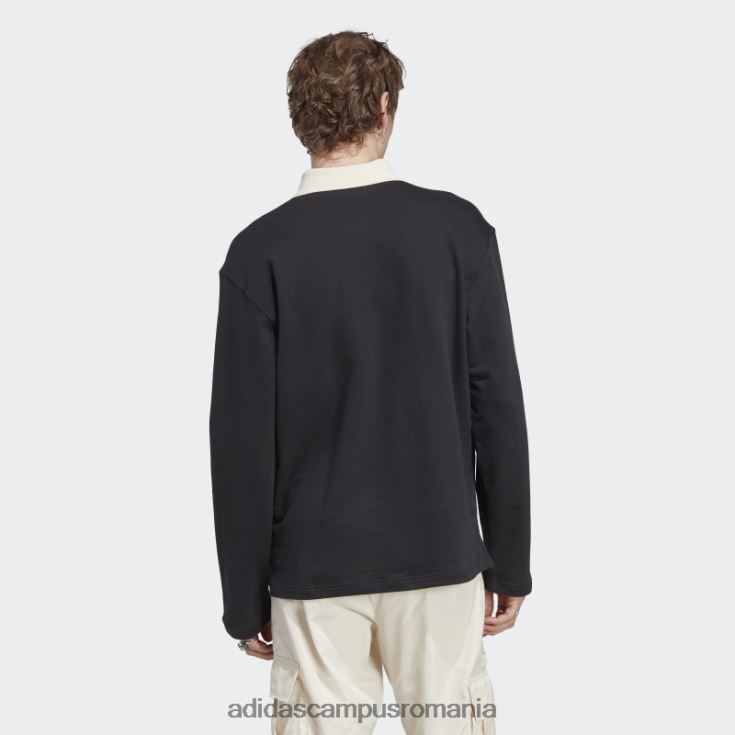 adidas campus romania tricou rugby cu mânecă lungă rifta metro negru fierbinte unisex negru J266N214467