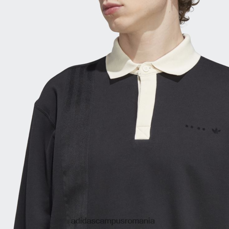 adidas campus romania tricou rugby cu mânecă lungă rifta metro negru fierbinte unisex negru J266N214467