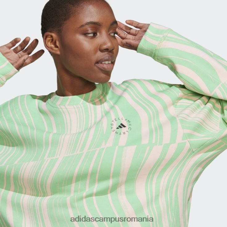 adidas campus romania verde de stella mccartney hanorac grafic truecasuals fierbinte unisex verde/roz fard de obraz J266N216681