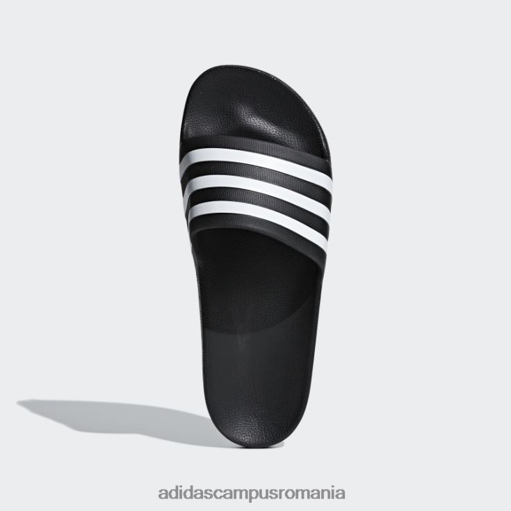 adidas campus romania diapozitive adilette aqua albe unisex alb negru J266N24417