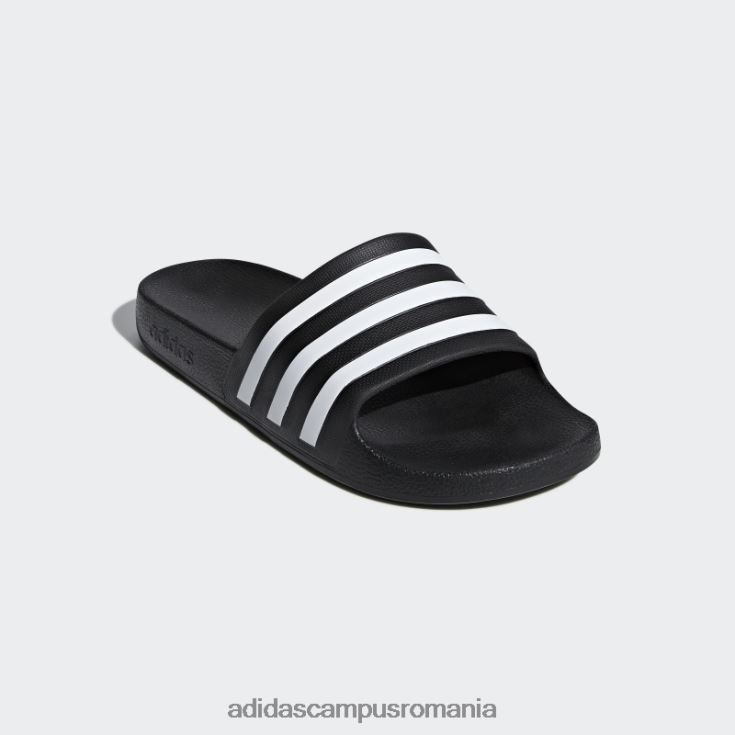 adidas campus romania diapozitive adilette aqua albe unisex alb negru J266N24417