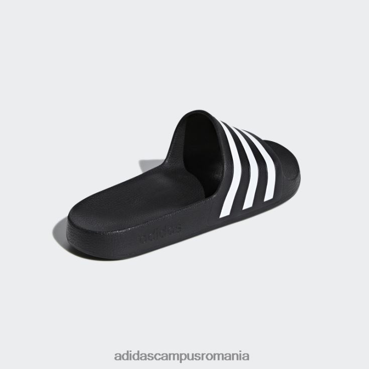 adidas campus romania diapozitive adilette aqua albe unisex alb negru J266N24417