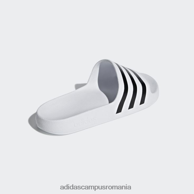 adidas campus romania diapozitive adilette aqua albe unisex alb negru J266N24418