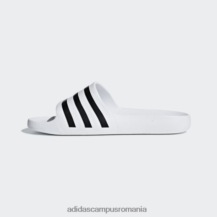 adidas campus romania diapozitive adilette aqua albe unisex alb negru J266N24418