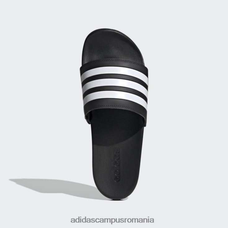 adidas campus romania diapozitive adilette comfort alb unisex alb negru J266N23929