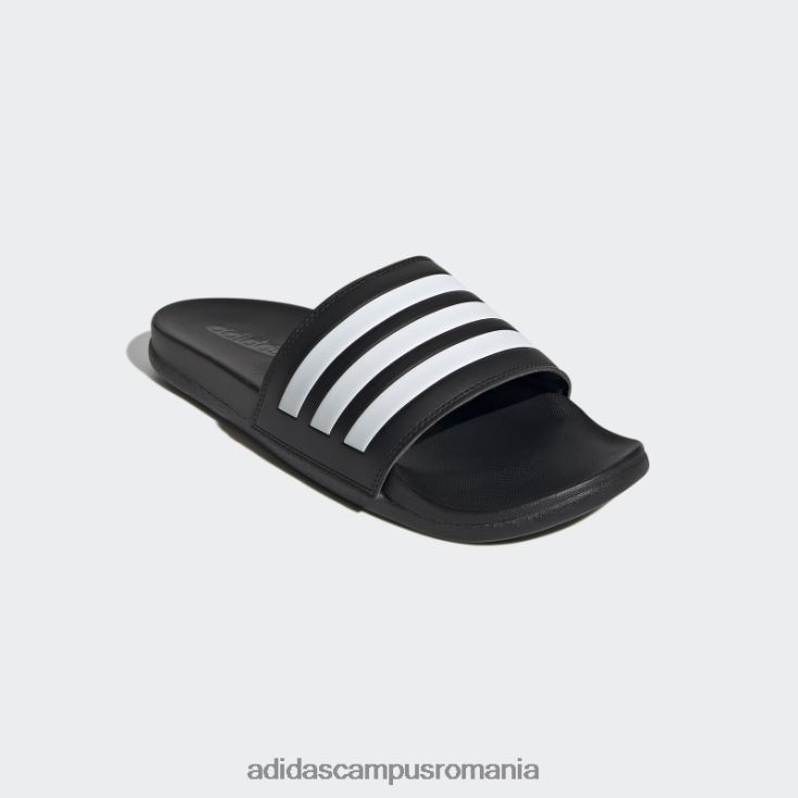 adidas campus romania diapozitive adilette comfort alb unisex alb negru J266N23929
