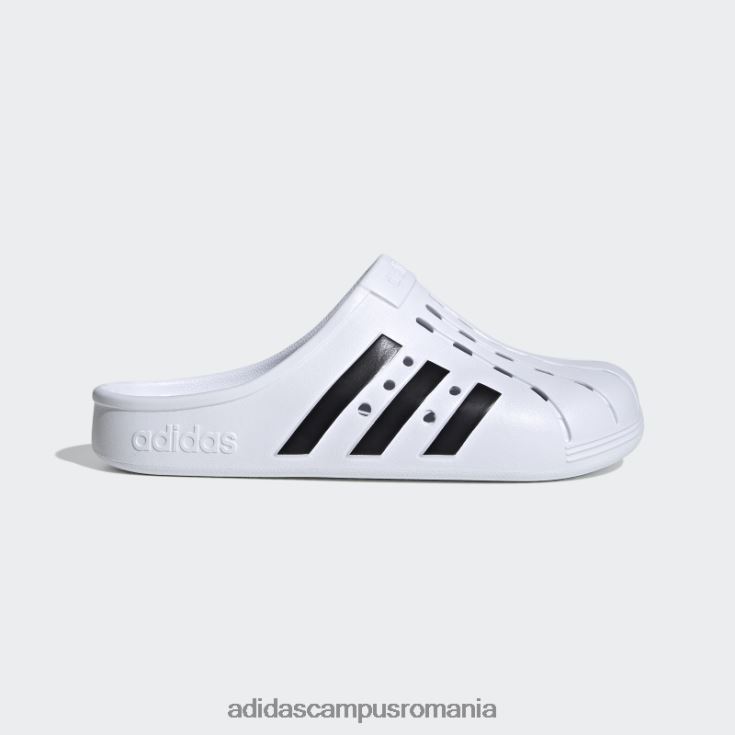 adidas campus romania sabotii albi adilette unisex alb negru J266N23838