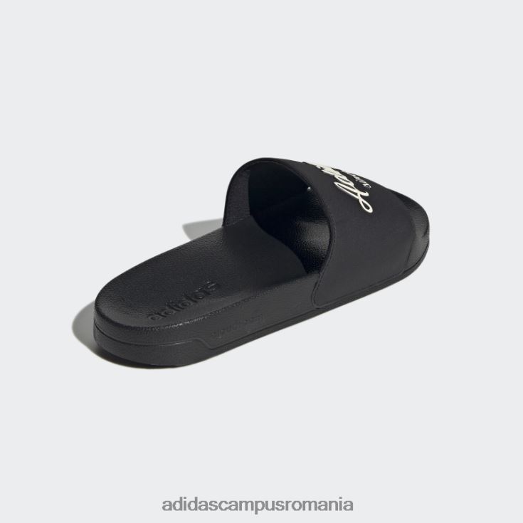 adidas campus romania tobogane de duș adilette negru/alb unisex alb negru J266N24453