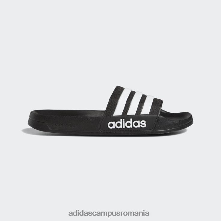adidas campus romania tobogane de duș adilette negru/alb unisex alb negru J266N28671