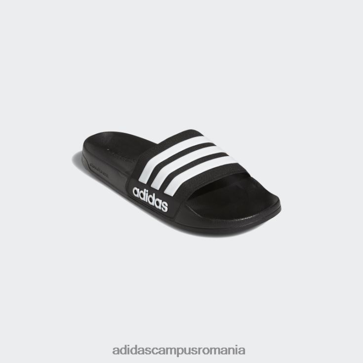 adidas campus romania tobogane de duș adilette negru/alb unisex alb negru J266N28671