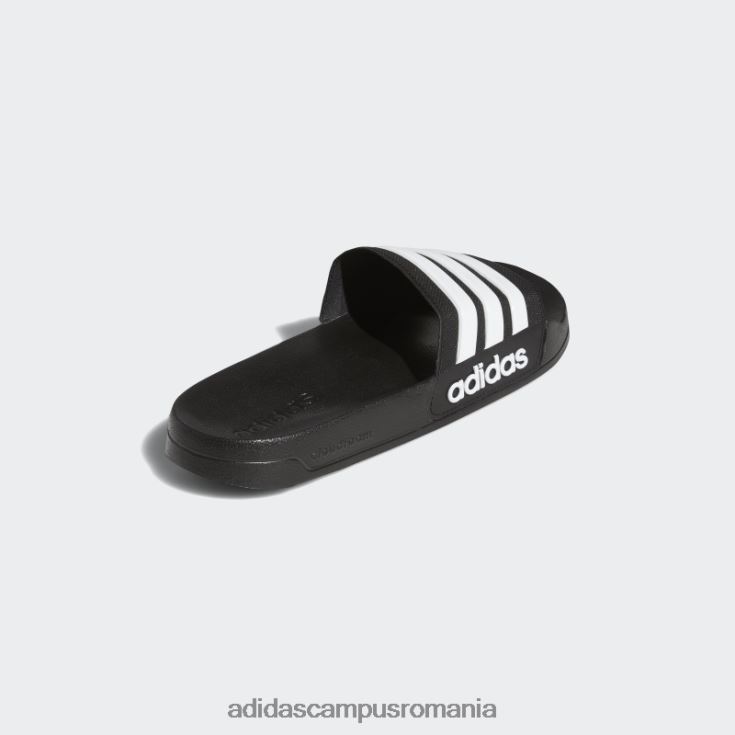 adidas campus romania tobogane de duș adilette negru/alb unisex alb negru J266N28671