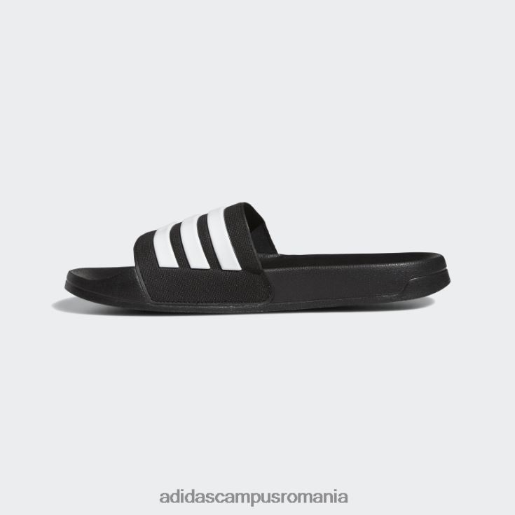 adidas campus romania tobogane de duș adilette negru/alb unisex alb negru J266N28671