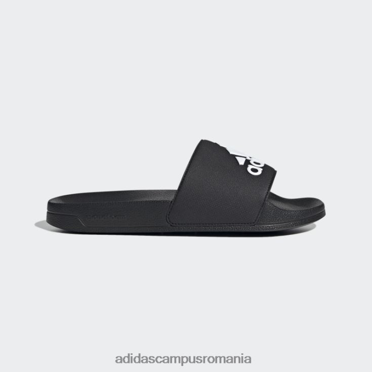 adidas campus romania tobogane de duș albe adilette unisex alb negru J266N24276