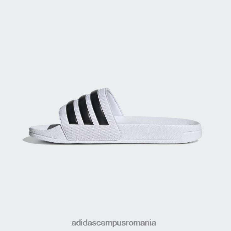 adidas campus romania tobogane de dus adilette alb/negru unisex alb negru J266N23918