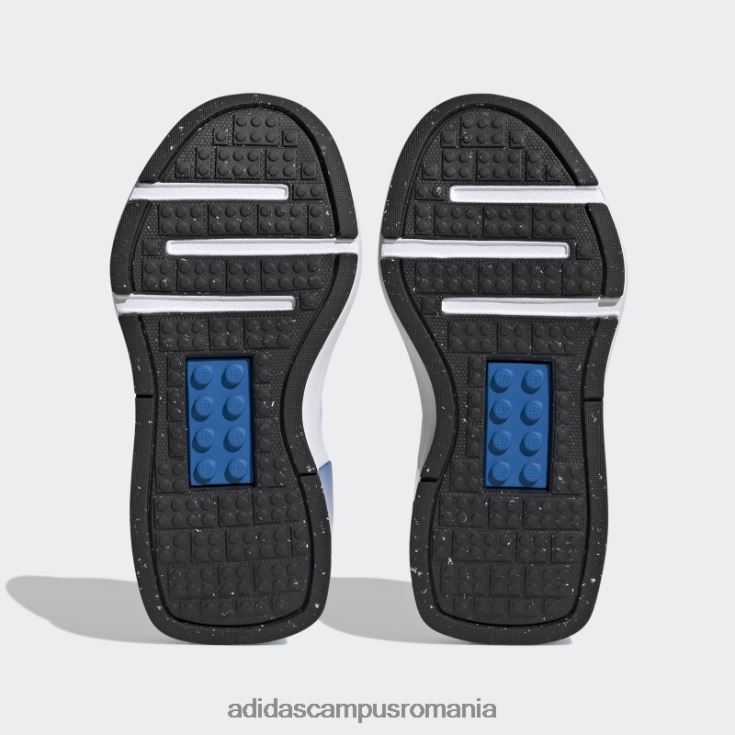 adidas campus romania alb fierbinte x lego tech rnr pantofi cu dantelă elastică și cu curele de sus unisex alb/albastru șoc J266N23494