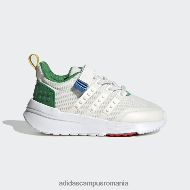 adidas campus romania alb x lego racer tr21 dantelă elastică și pantofi cu curea superioară la modă unisex alb/verde J266N217754