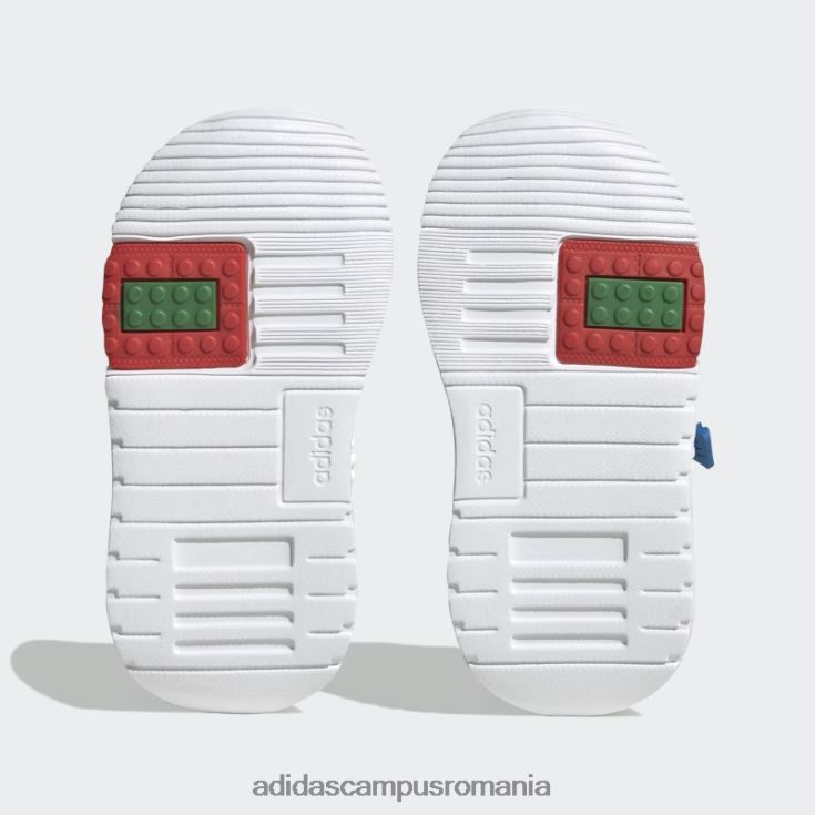 adidas campus romania alb x lego racer tr21 dantelă elastică și pantofi cu curea superioară la modă unisex alb/verde J266N217754