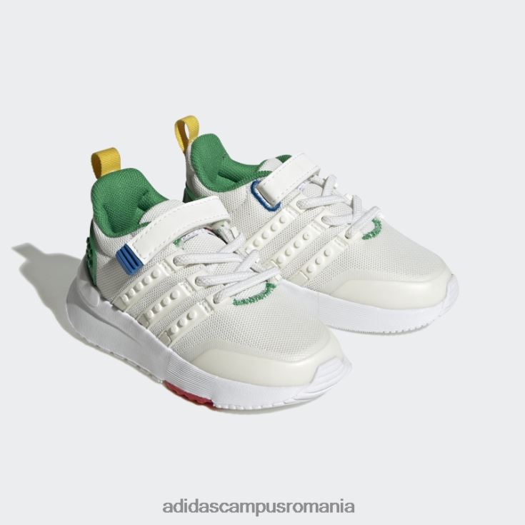 adidas campus romania alb x lego racer tr21 dantelă elastică și pantofi cu curea superioară la modă unisex alb/verde J266N217754